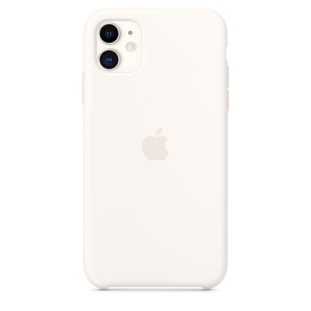 Силиконовый чехол Apple iPhone 11 Silicone Case - White (MWVX2ZM/A) для iPhone 11
