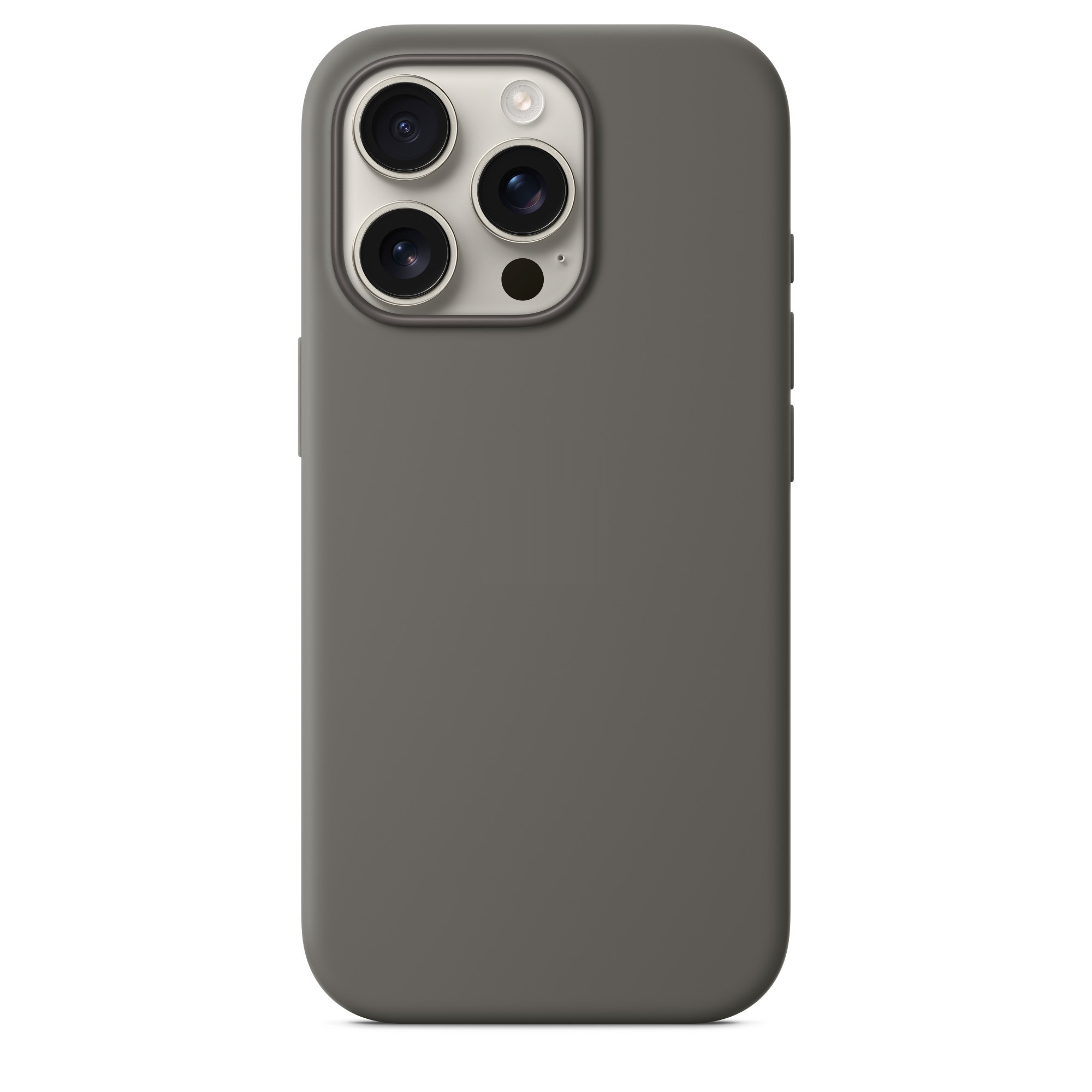 Силиконовый чехол Naturally Silicone Case with MagSafe Stone Gray для iPhone 16 Pro