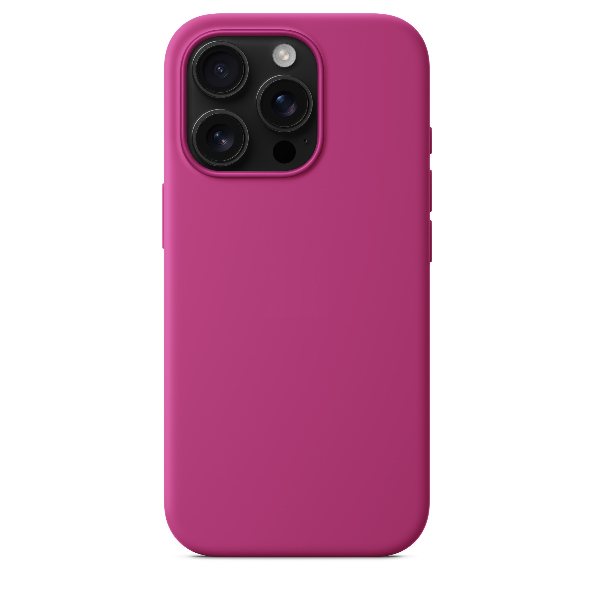 Силиконовый чехол Naturally Silicone Case with MagSafe Fuchsia для iPhone 16 Pro