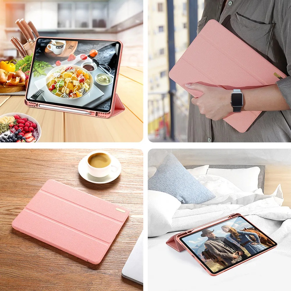 Чехол-книжка Dux Ducis для iPad Pro 12.9 (2020-2022) Domo Series Pink