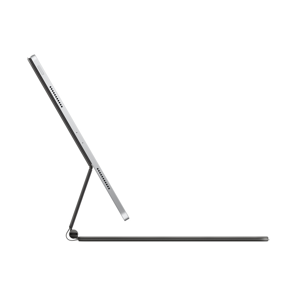Чехол-клавиатура Apple Magic Keyboard для iPad Pro 12.9 (2020-2022) Black (MXQU2) кириллица (лазерная гравировка) + QWERTY