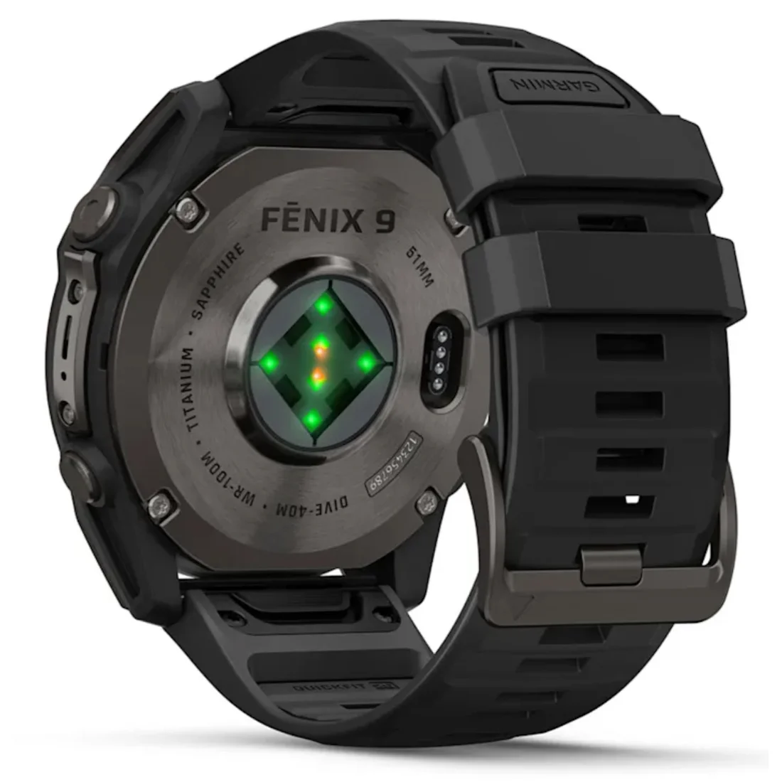 Умные часы Garmin fenix 9 - 51 mm Carbon Gray DLC Titanium with Black/Pebble Grey Silicone Band (010-04763-11)