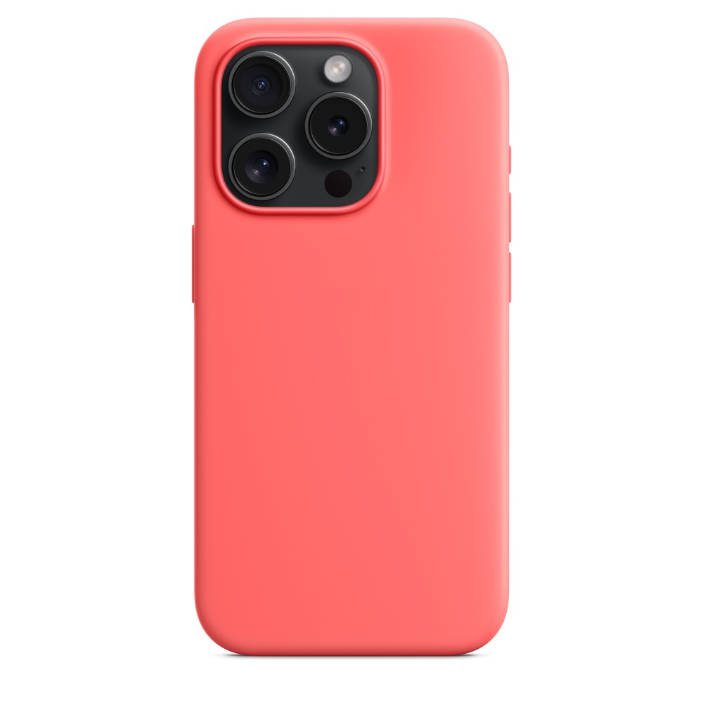 Силиконовый чехол Naturally Silicone Case with MagSafe Guava для iPhone 15 Pro