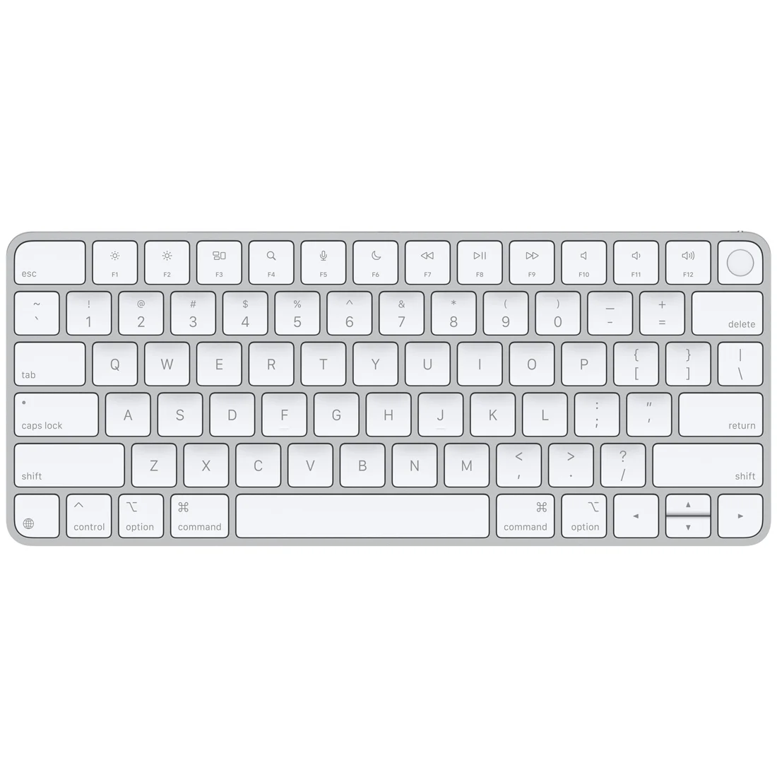 Беспроводная клавиатура Apple Magic Keyboard с Touch ID (MXCK3ZA/A) кириллица (лазерная гравировка) + QWERTY
