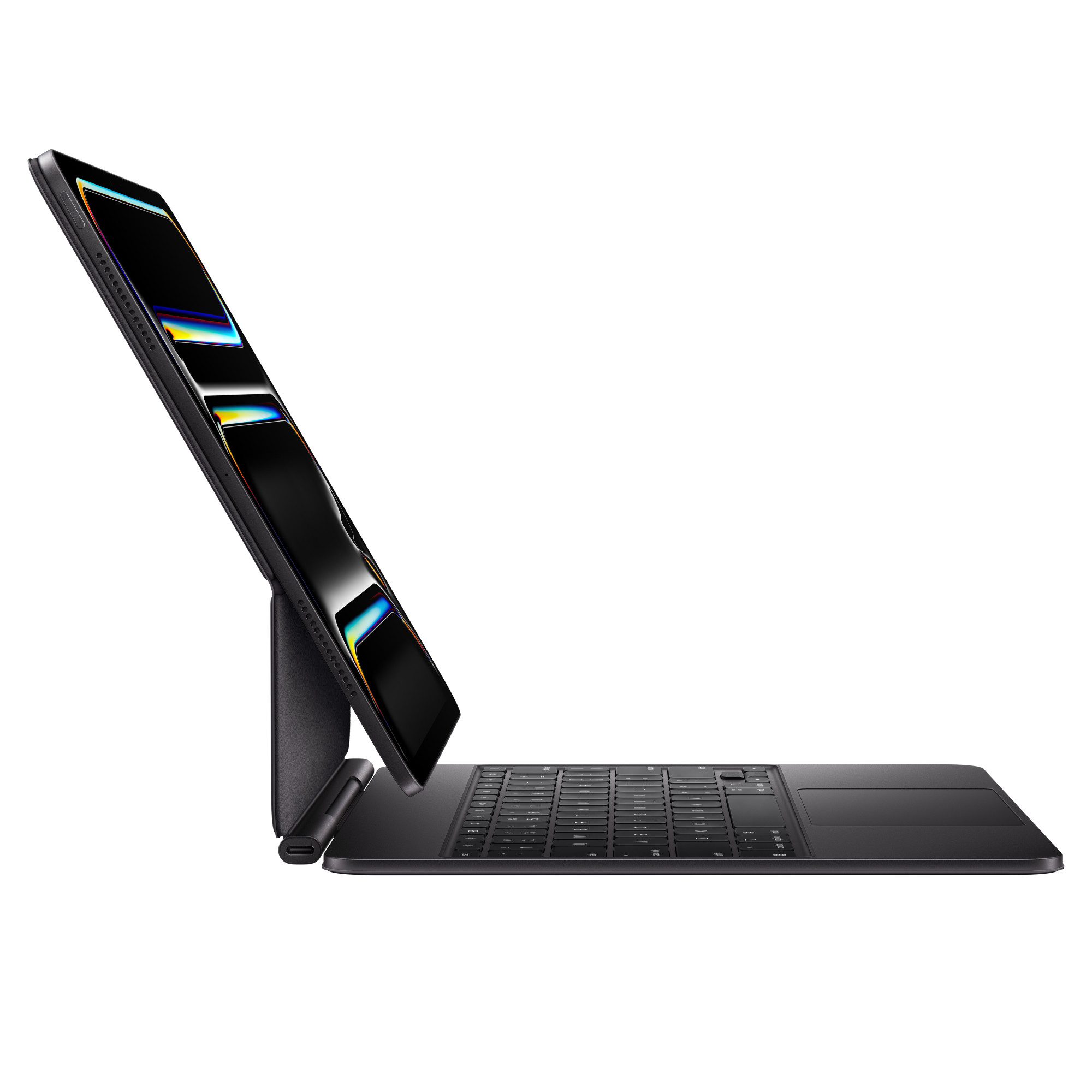 Чехол-клавиатура Apple Magic Keyboard для iPad Pro 13 (2024) Black (MWR53) кириллица (лазерная гравировка) + QWERTY