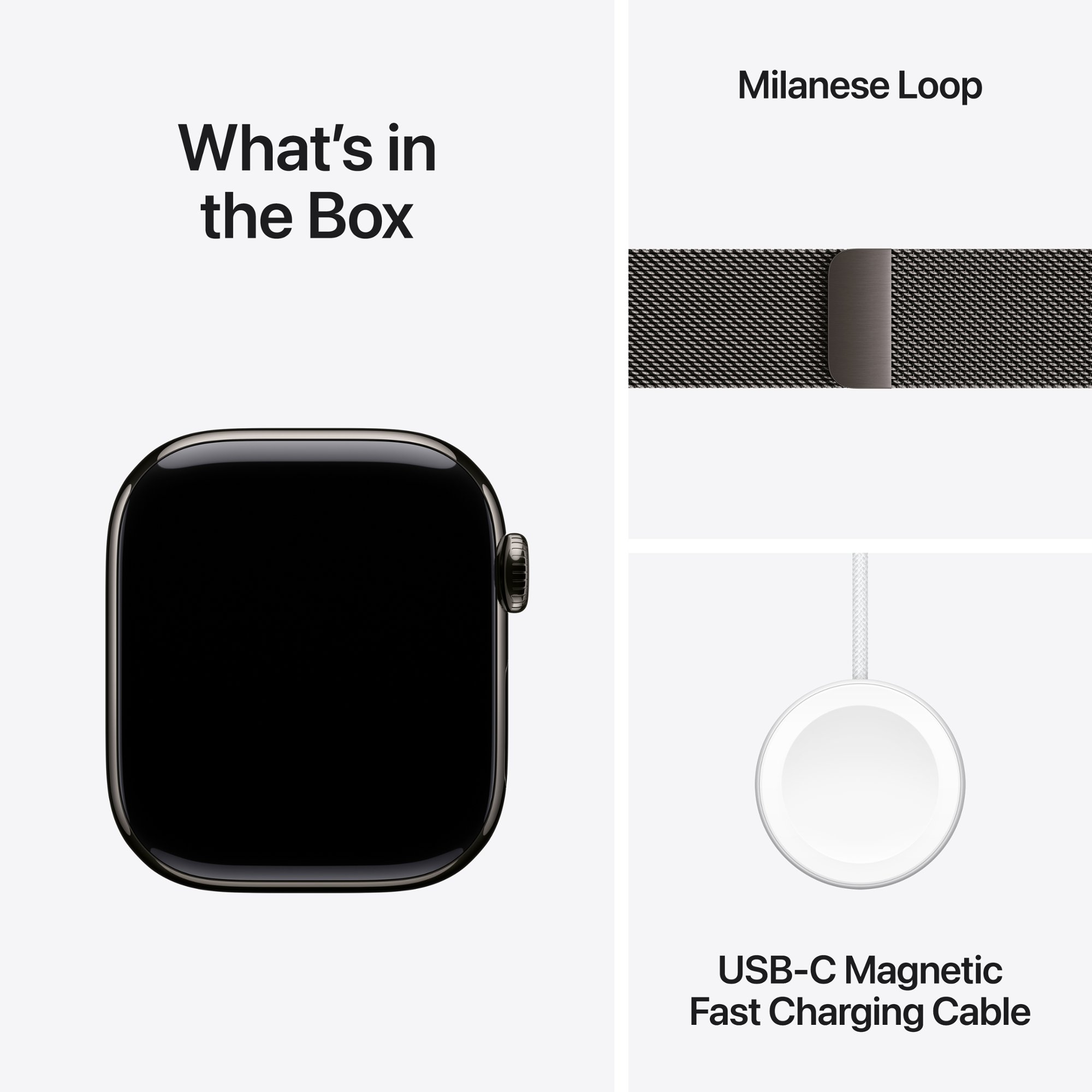 Умные часы Apple Watch Series 10 GPS + Cellular, 42mm Slate Titanium Case with Slate Milanese Loop