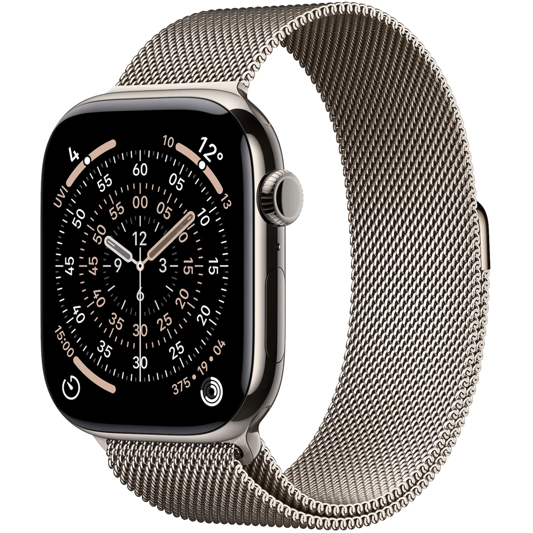 Умные часы Apple Watch Series 11 GPS + Cellular, 46mm Natural Titanium Case with Natural Milanese Loop - S/M