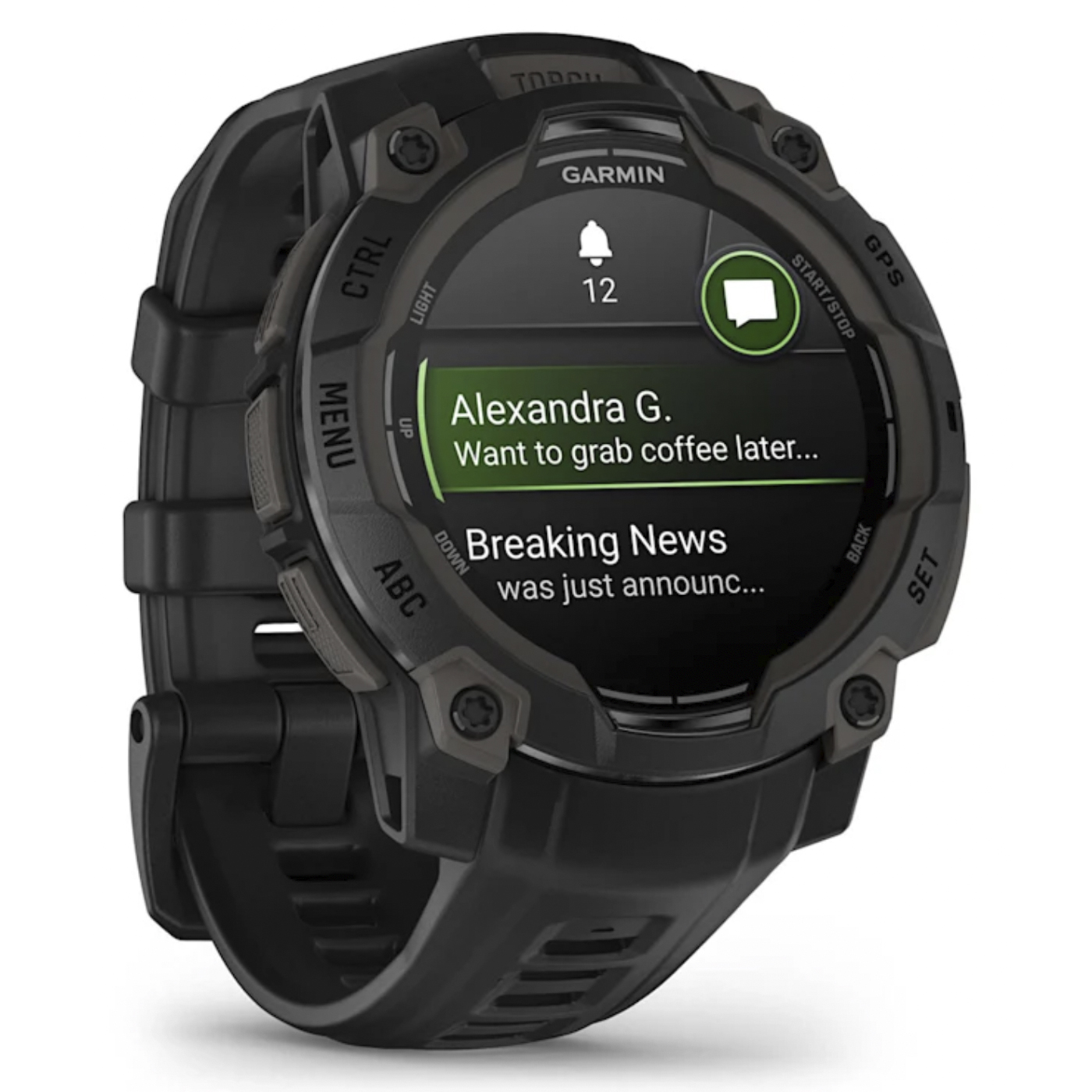 Умные часы Garmin Instinct 3 – 45 mm, AMOLED Black with black band (010-02936-00)