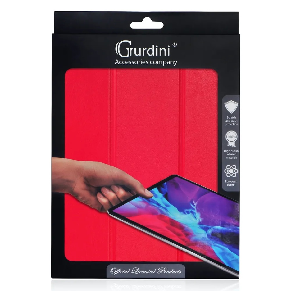 Чехол-книжка Gurdini Leather Series (pen slot) для iPad Pro 11 (2020/2021) Red