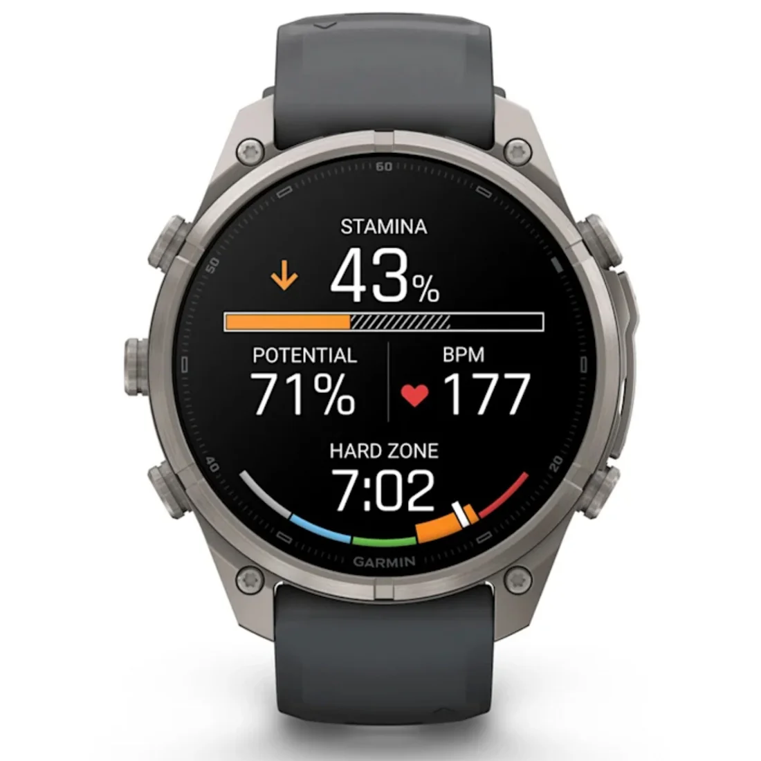 Умные часы Garmin fenix 9 Pro - 47 mm Titanium with Pebble Grey Silicone Band (010-04336-26)