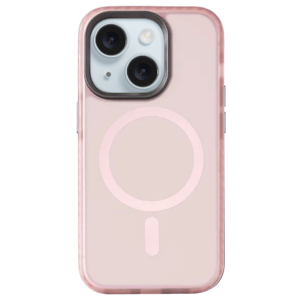 Чехол Gurdini Nano Series with Magsafe Pink для iPhone 15