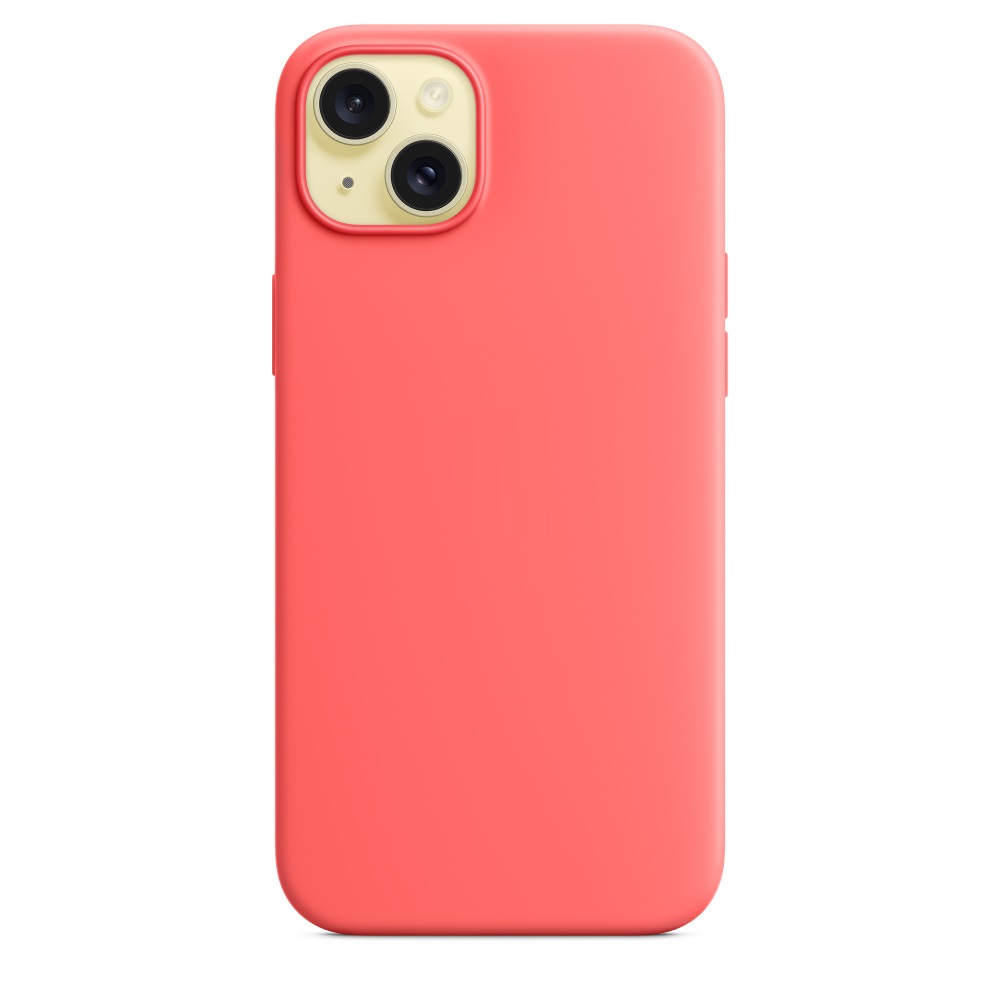 Силиконовый чехол Naturally Silicone Case with MagSafe Guava для iPhone 15 Plus