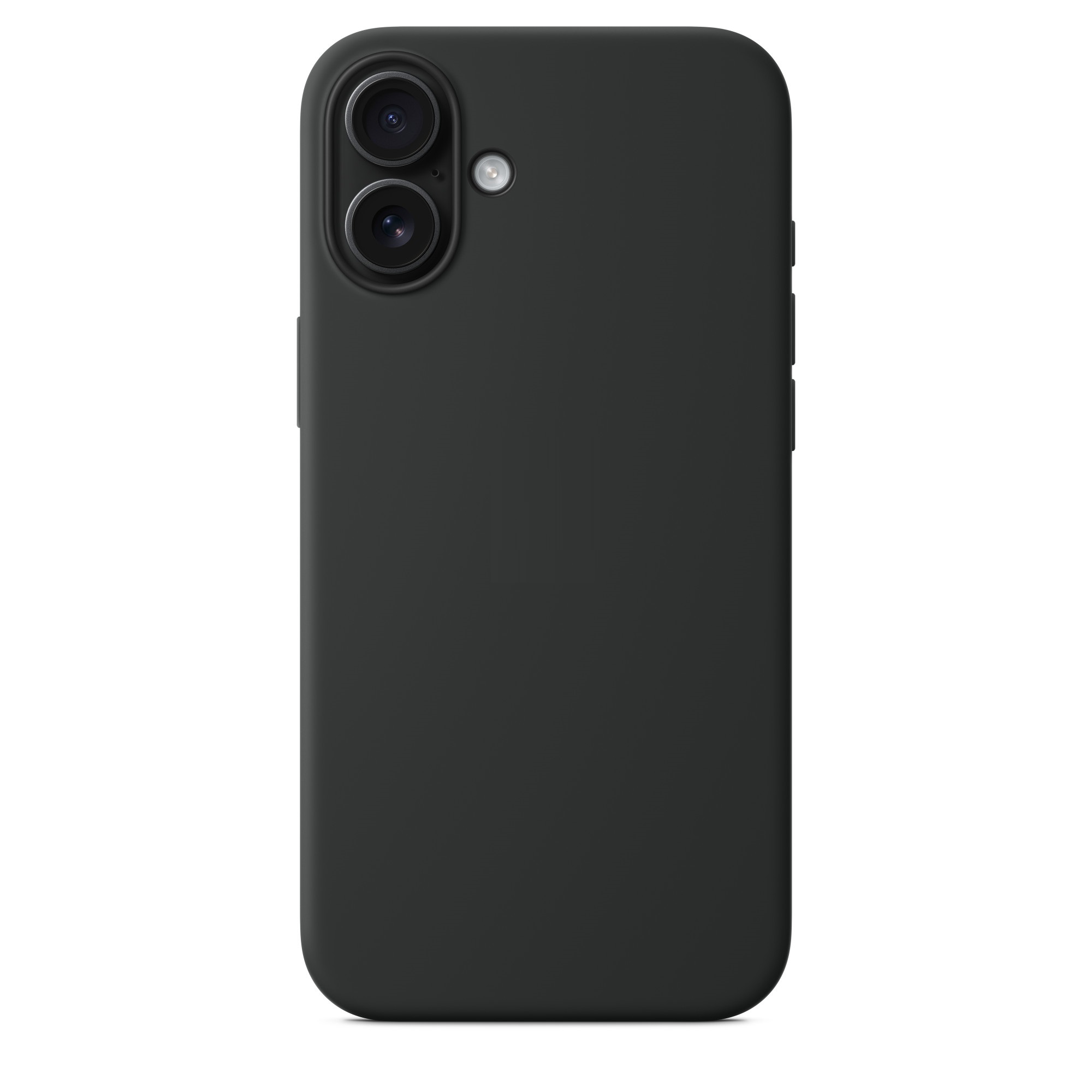 Силиконовый чехол Naturally Silicone Case with MagSafe Black для iPhone 16 Plus