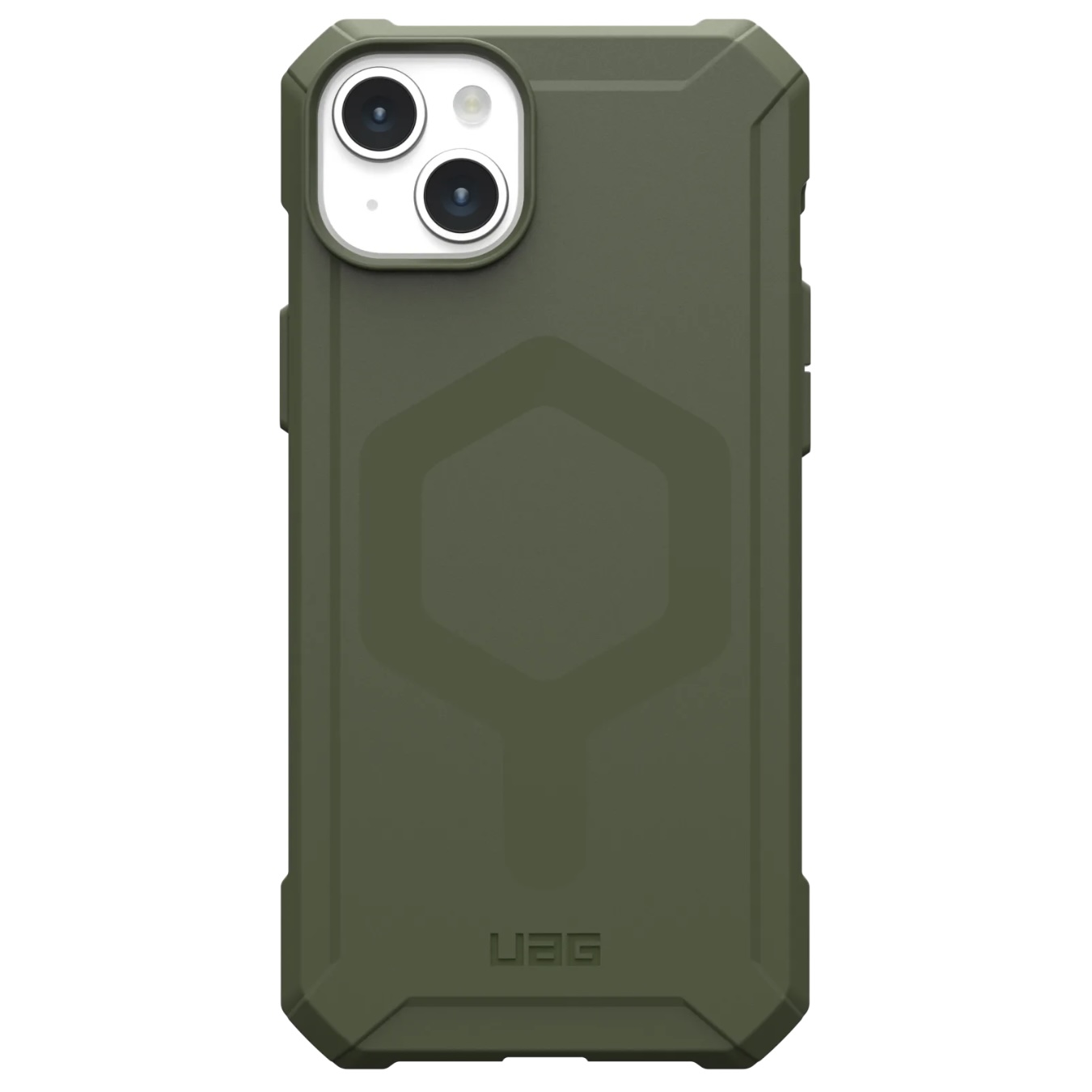 Противоударный защитный чехол UAG Essential Armor MagSafe для iPhone 15 Plus (6.7) Olive Drab