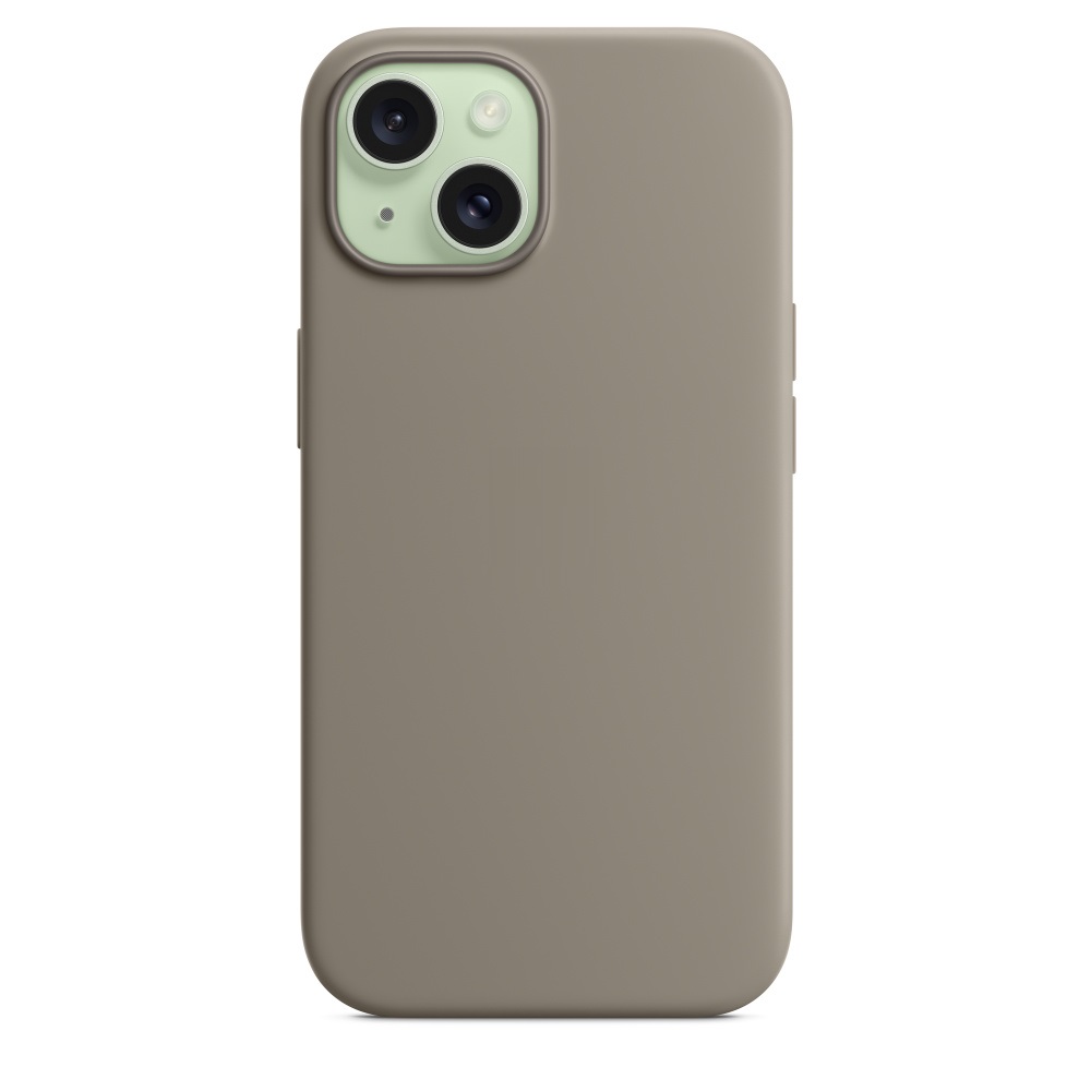 Силиконовый чехол Naturally Silicone Case with MagSafe Clay для iPhone 15