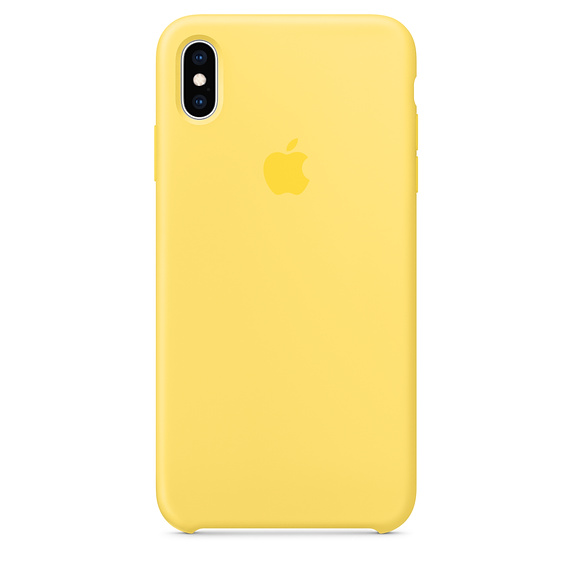 Силиконовый чехол Apple iPhone XS Silicone Case - Canary Yellow (MW992ZM/A) для iPhone XS