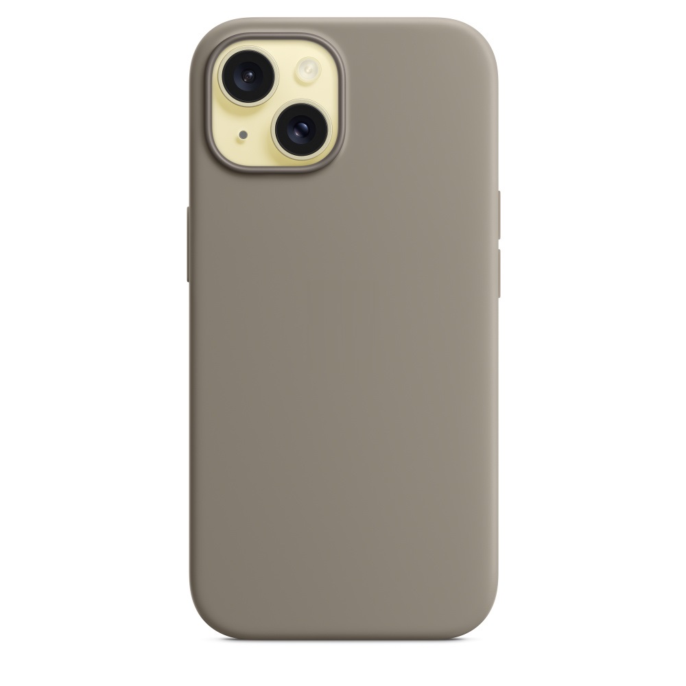 Силиконовый чехол Naturally Silicone Case with MagSafe Clay для iPhone 15