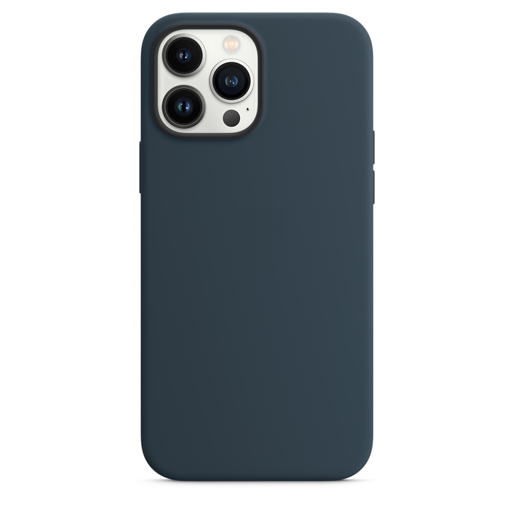 Силиконовый чехол Naturally Silicone Case with MagSafe Abyss Blue для iPhone 13 Pro Max