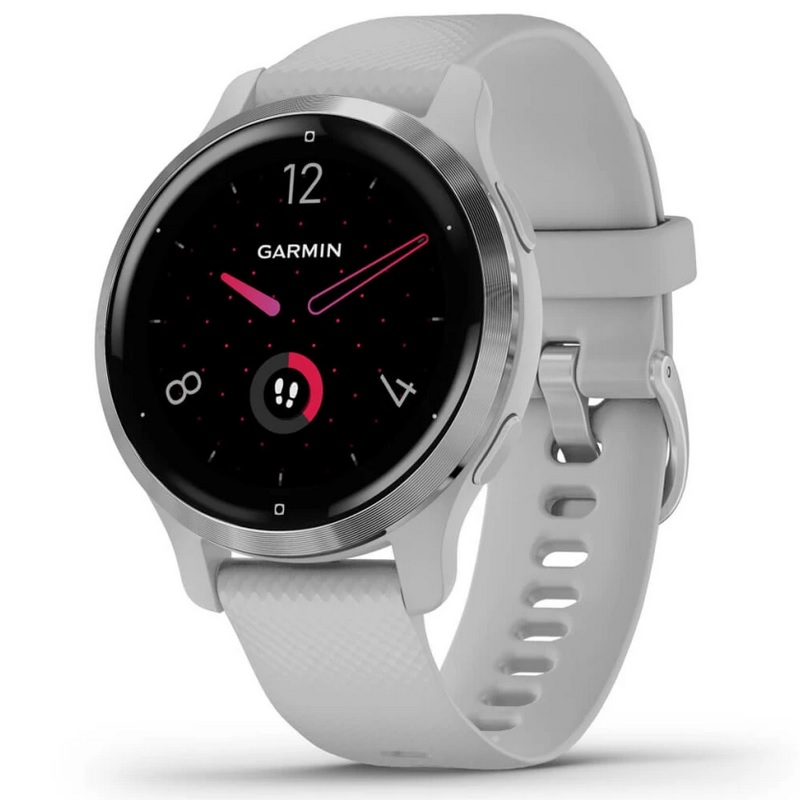 Умные часы Garmin Venu 2S Silver Stainless Steel Bezel with Mist Gray Case and Silicone Band (010-02429-12)