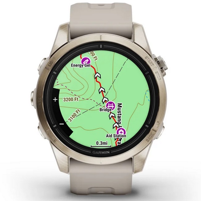 Умные часы Garmin epix Pro (Gen 2) – Sapphire Edition - 42 mm Soft Gold with Light Sand Band (010-02802-11)