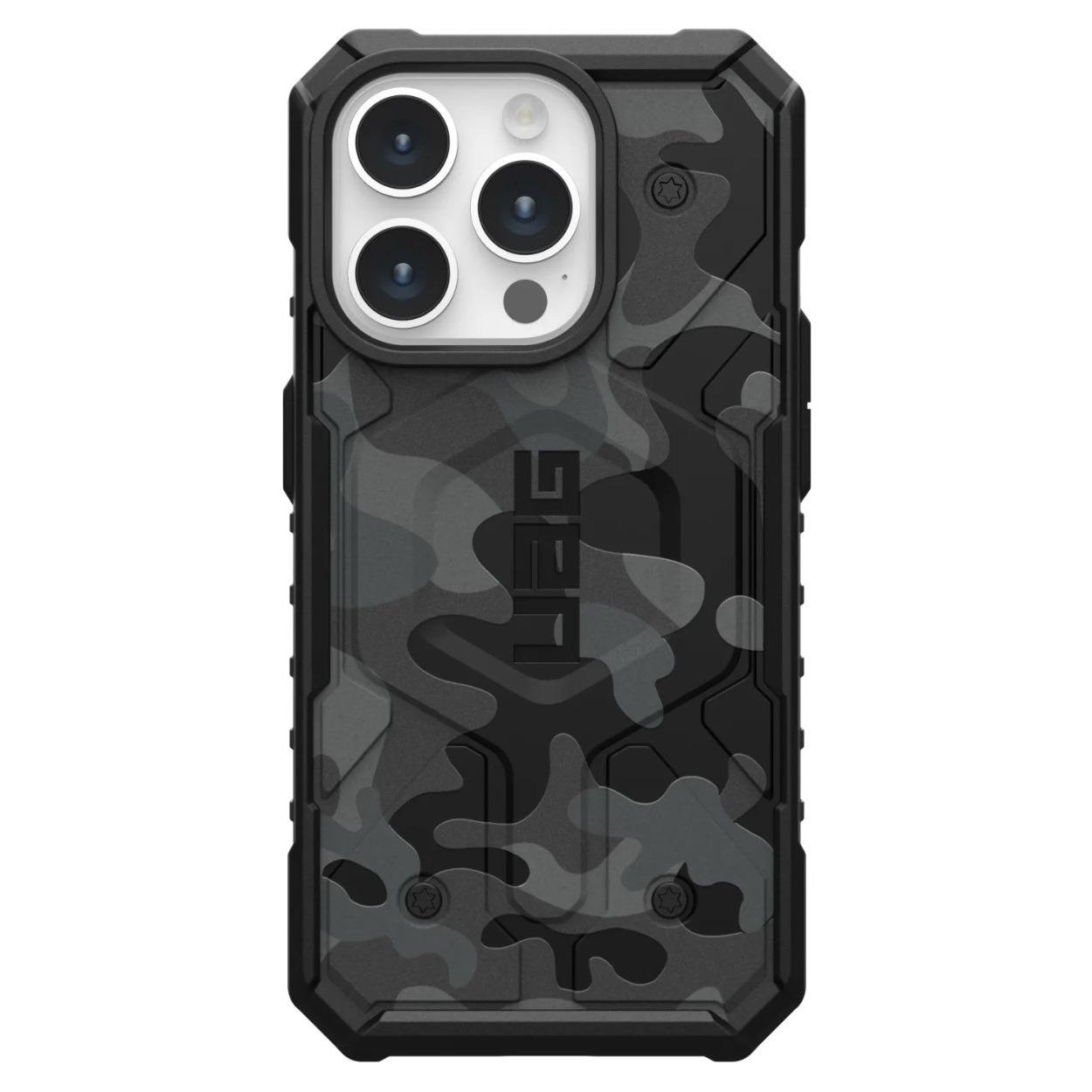 Противоударный защитный чехол UAG Pathfinder SE MagSafe для iPhone 15 Pro (6.1) Black Midnight Camo