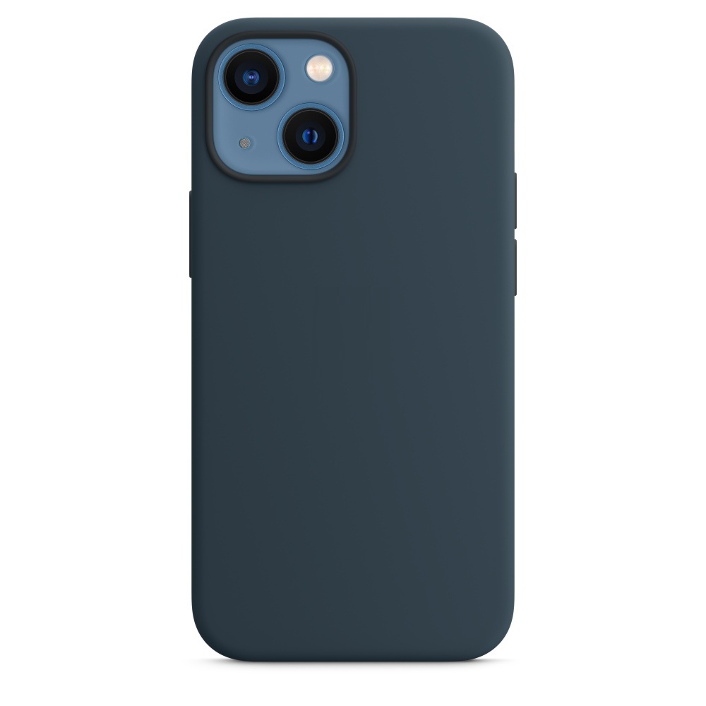 Силиконовый чехол Naturally Silicone Case with MagSafe Abyss Blue для iPhone 13 mini