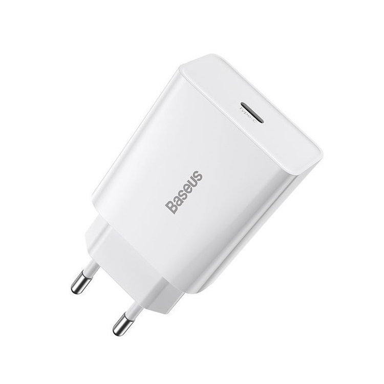 Сетевое зарядное устройство Baseus Speed Mini QC Quick Charger 1C 20W EU (CCFS-SN02) White