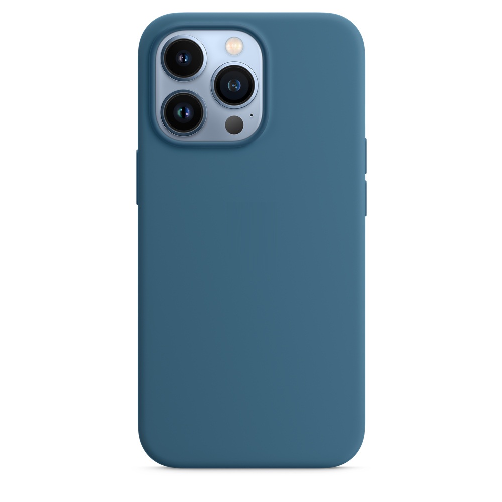 Силиконовый чехол Naturally Silicone Case with MagSafe Blue Jay для iPhone 13 Pro