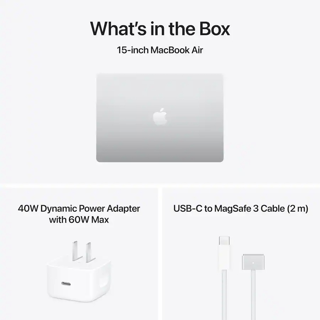 Ноутбук Apple MacBook Air 15 2026 M5 (15.3/2880x1864/16GB/1TB SSD/Apple graphics 10-core) Silver (MDVA4)