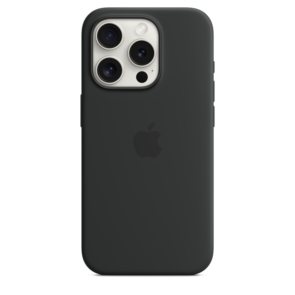 Силиконовый чехол Apple iPhone 15 Pro Silicone Case with MagSafe - Black (MT1A3ZM/A) для iPhone 15 Pro