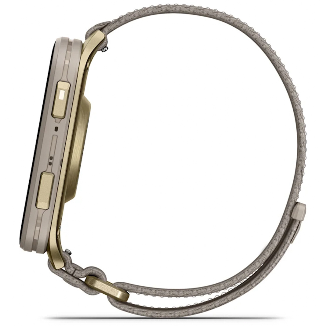 Умные часы Garmin Venu X1 Soft Gold with Titanium Caseback and French Grey Nylon Band (010-02980-09)