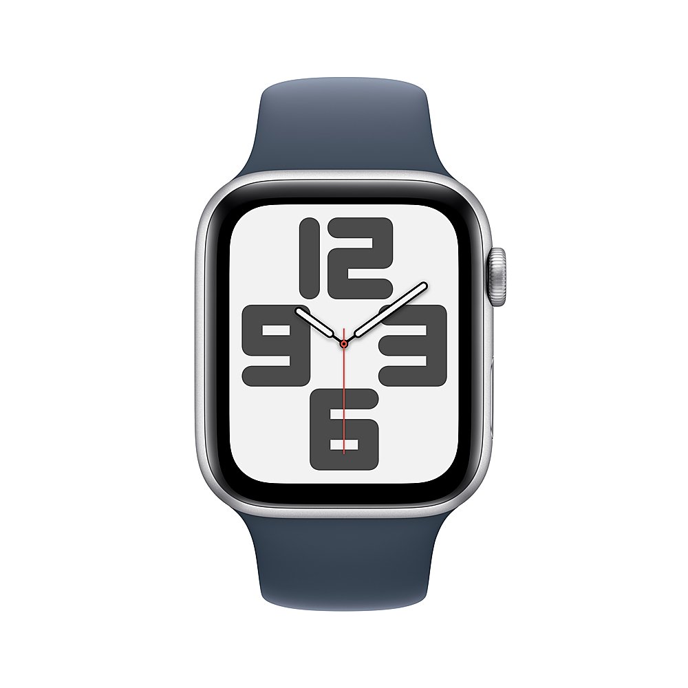 Умные часы Watch Series SE 2023 Gen 2 44 мм Aluminium Case, Silver/Storm Blue M/L Sport Band