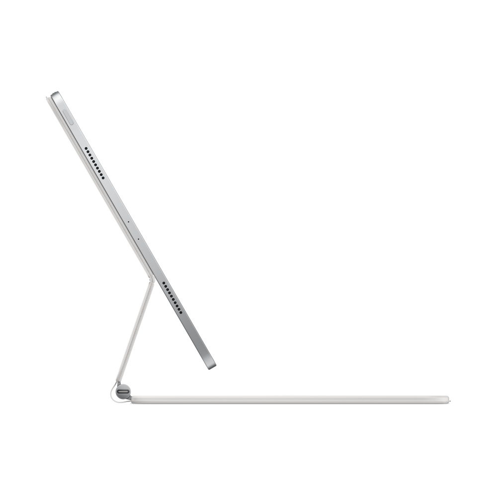 Чехол-клавиатура Apple Magic Keyboard для iPad Pro 12.9 (2020-2022) White (MJQL3) кириллица (лазерная гравировка) + QWERTY