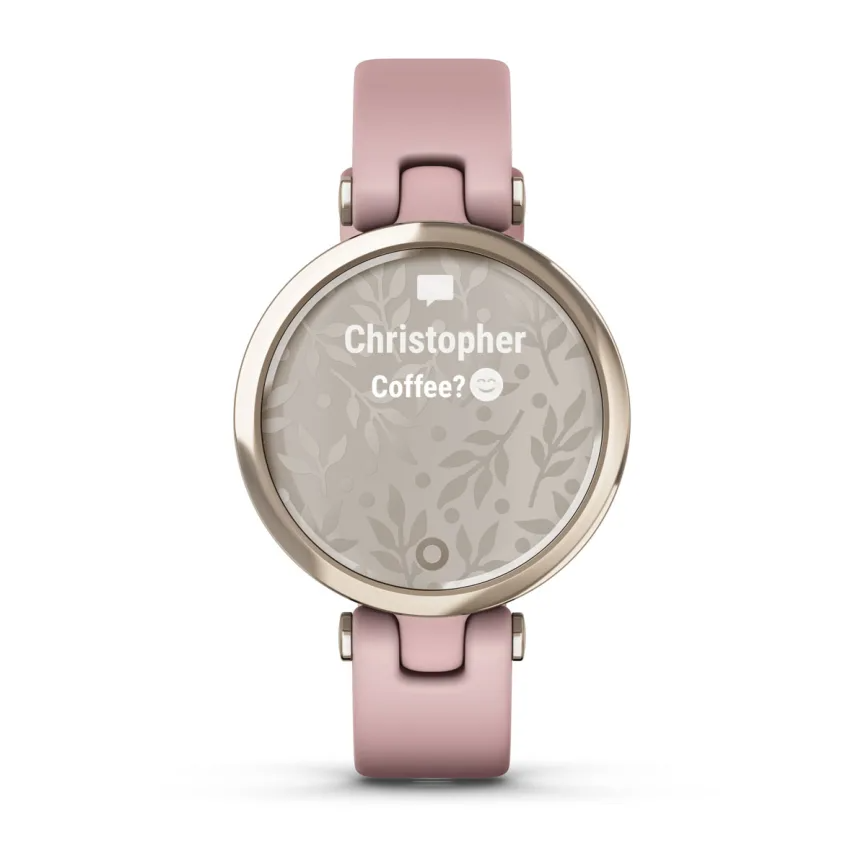 Умные часы Garmin Lily - Sport Edition Cream Gold Bezel with Dust Rose Case and silicone Band (010-02384-13)
