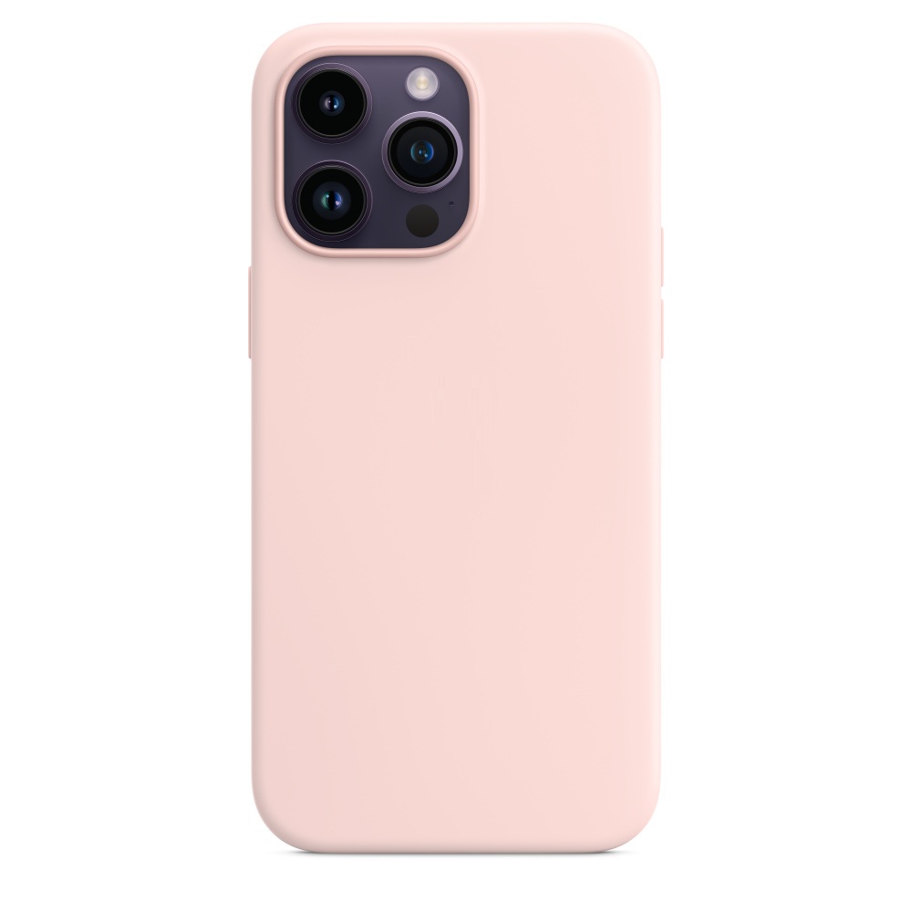 Силиконовый чехол Naturally Silicone Case with MagSafe Chalk Pink для iPhone 14 Pro Max