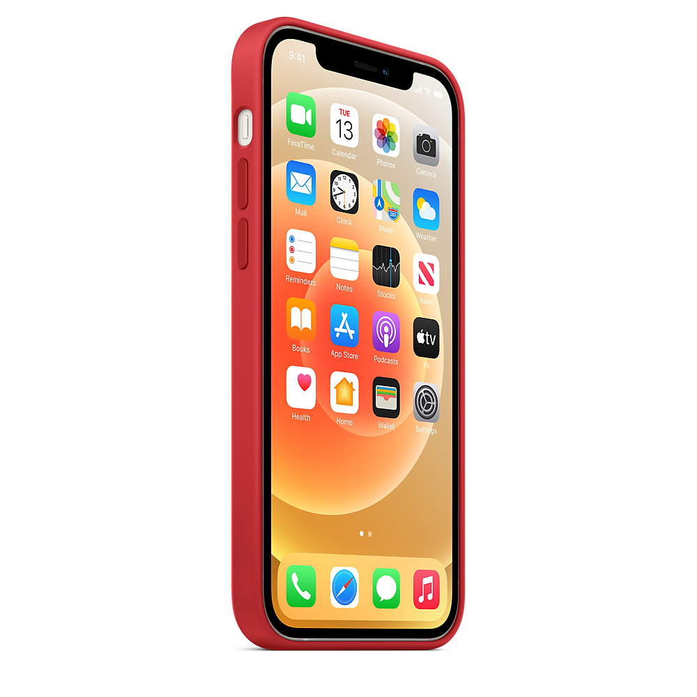 Силиконовый чехол Apple iPhone 12/12 Pro Silicone Case with MagSafe - (PRODUCT) RED (MHL63ZE/A) для iPhone 12/12 Pro