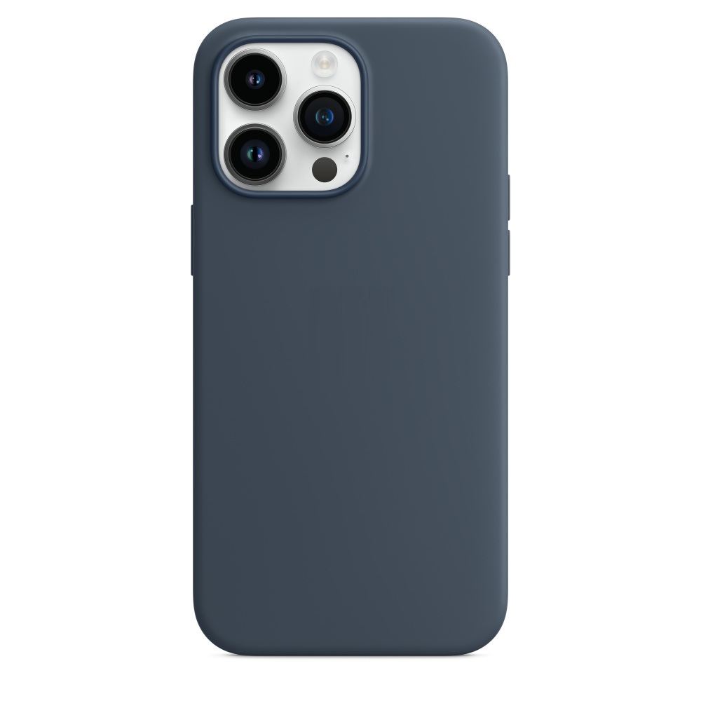 Силиконовый чехол Naturally Silicone Case with MagSafe Storm Blue для iPhone 14 Pro Max
