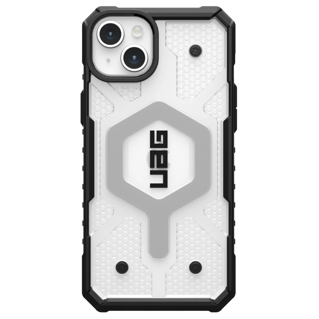 Противоударный защитный чехол UAG Pathfinder MagSafe Clear для iPhone 15 Plus (6.7) Ice