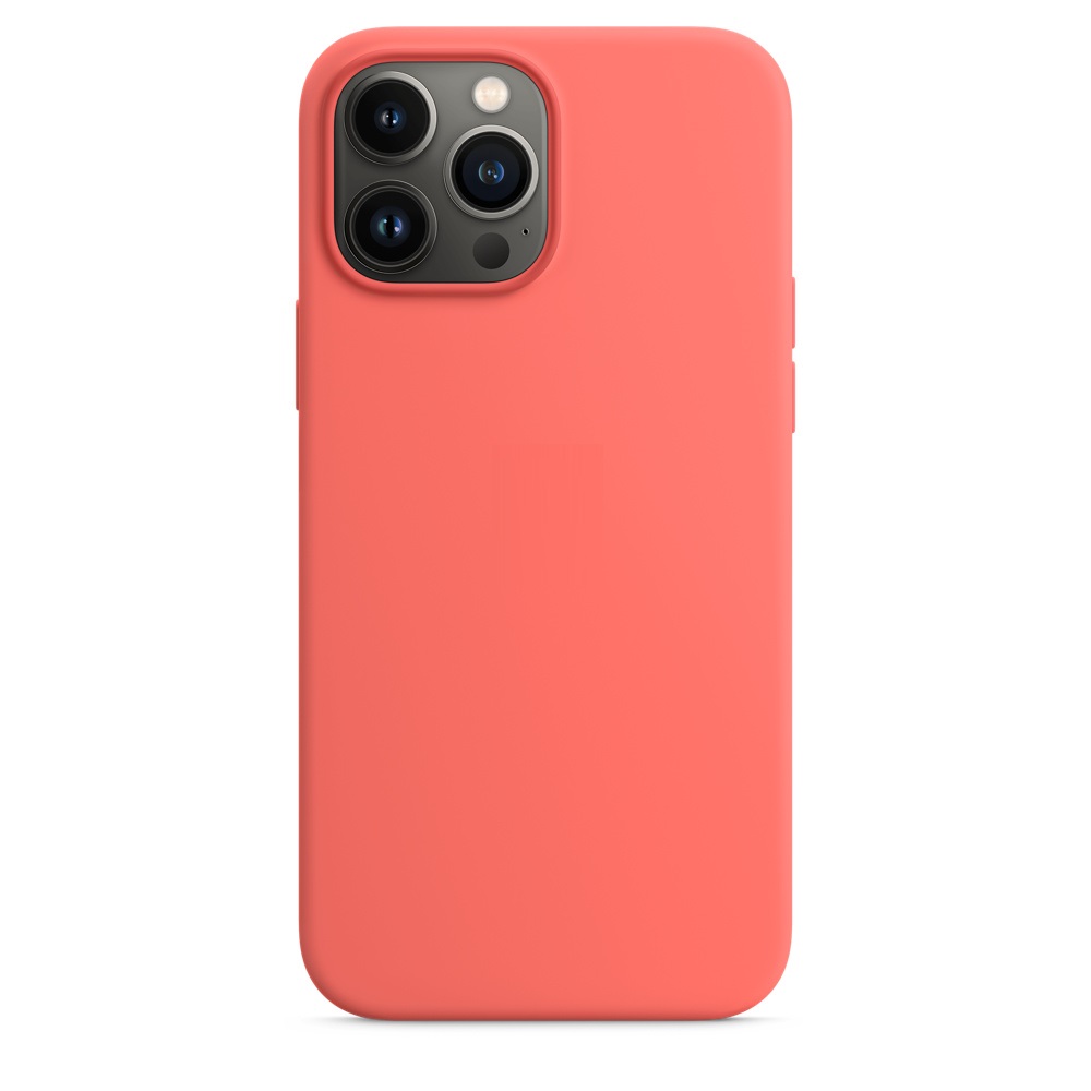 Силиконовый чехол Naturally Silicone Case with MagSafe Pink Pomelo для iPhone 13 Pro Max