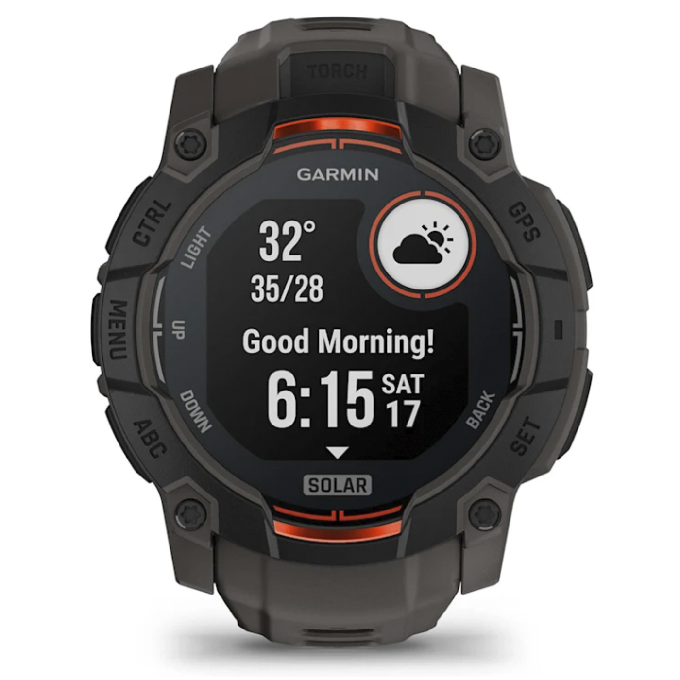 Умные часы Garmin Instinct 3 – 50 mm, Solar Black with Charcoal Band (010-02935-00)