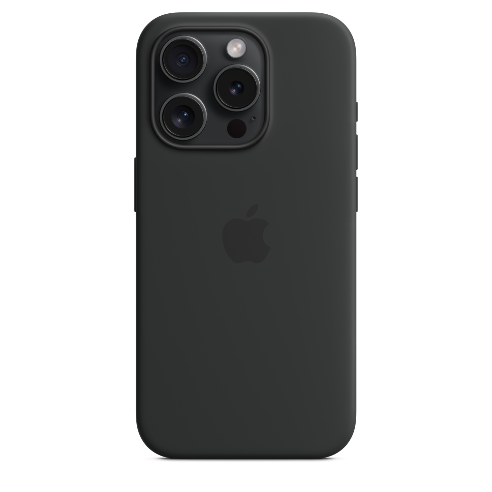 Силиконовый чехол Apple iPhone 15 Pro Silicone Case with MagSafe - Black (MT1A3ZM/A) для iPhone 15 Pro
