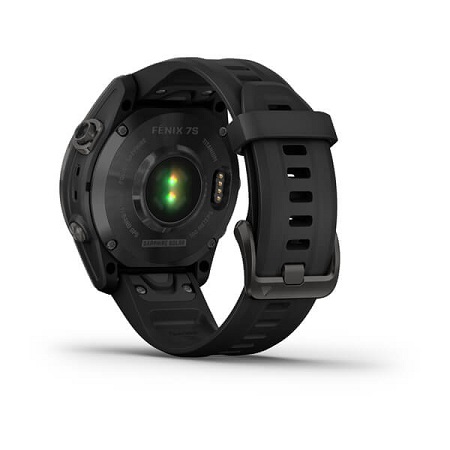 Умные часы Garmin fenix 7S – Sapphire Solar Edition Carbon Grey DLC Titanium with Black Band (010-02539-25)