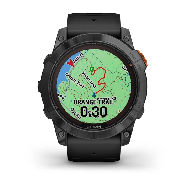 Умные часы Garmin fenix 7X Pro – Solar Edition Slate Grey with Black Band (010-02778-01)