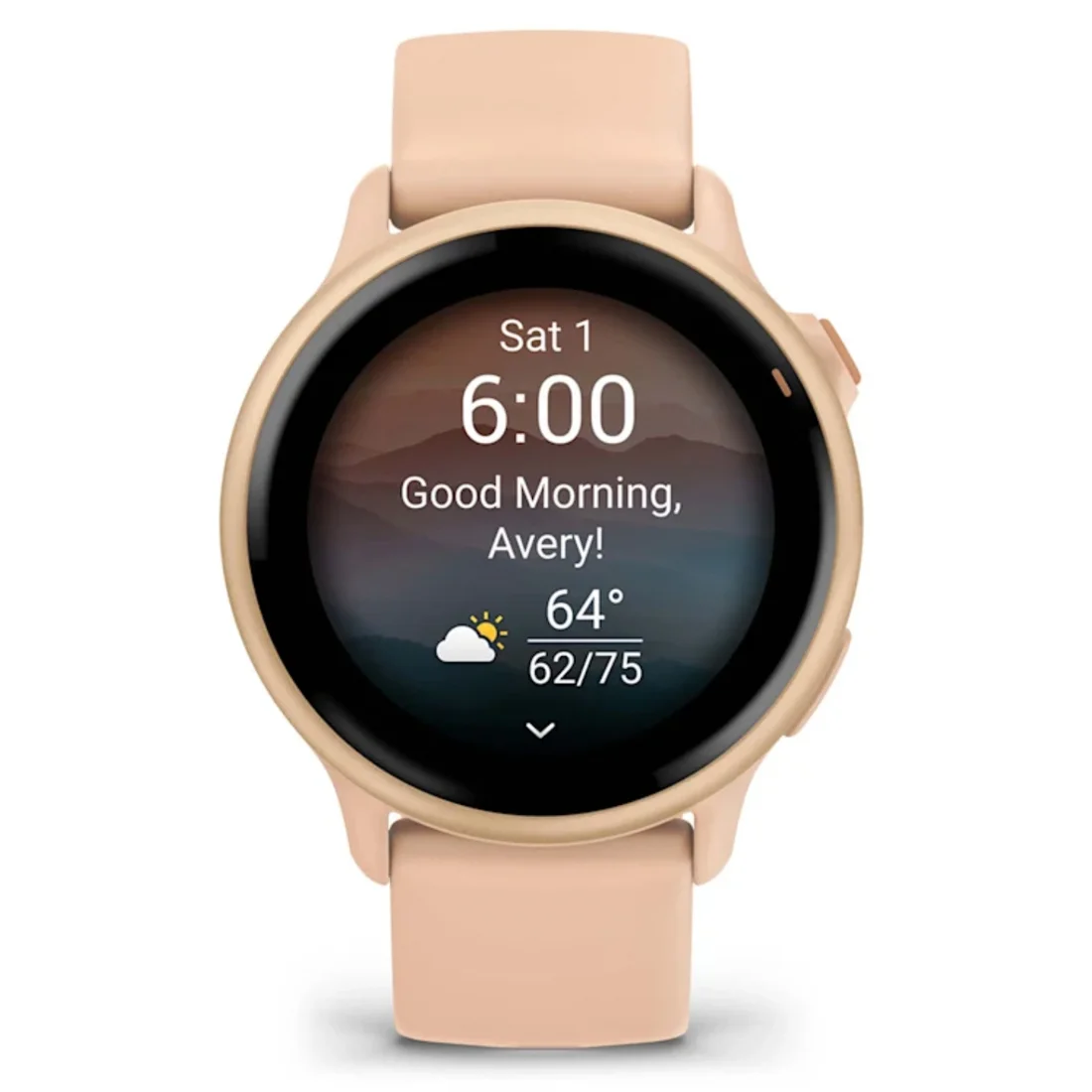 Умные часы Garmin vivoactive 6 Metallic Pink Dawn with Pink Dawn Band (010-02985-03)