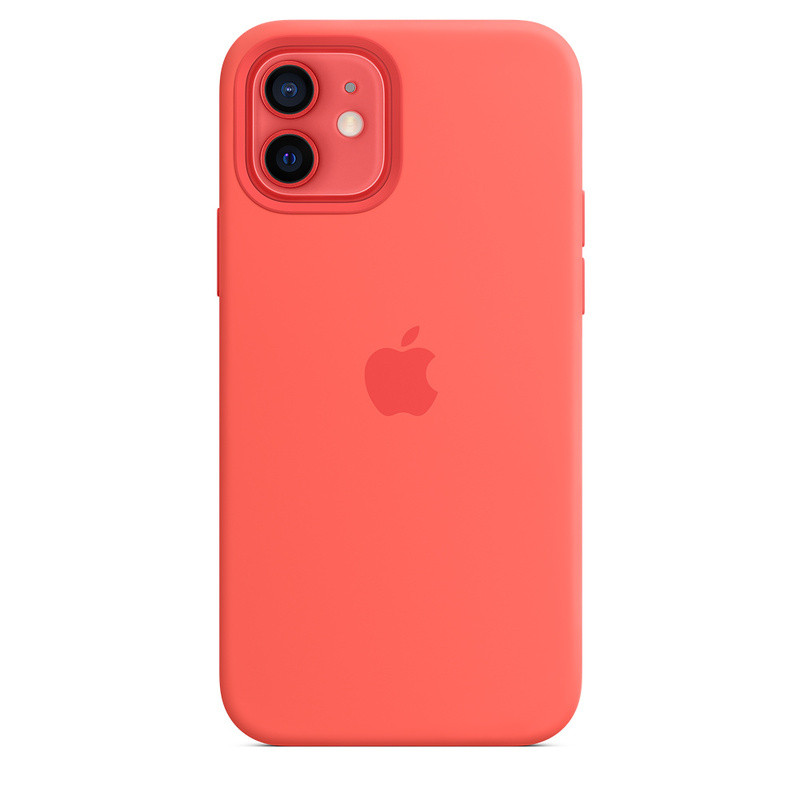 Силиконовый чехол Apple iPhone 12/12 Pro Silicone Case with MagSafe - Pink Citrus (MHL03ZE/A) для iPhone 12/12 Pro