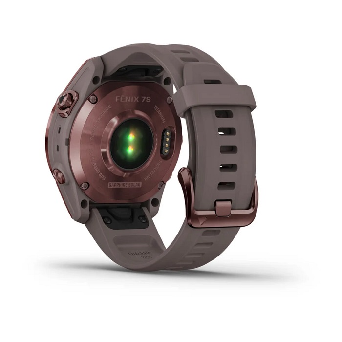 Умные часы Garmin fenix 7S – Sapphire Solar Edition Dark Bronze Titanium with Shale Grey Band (010-02539-29)