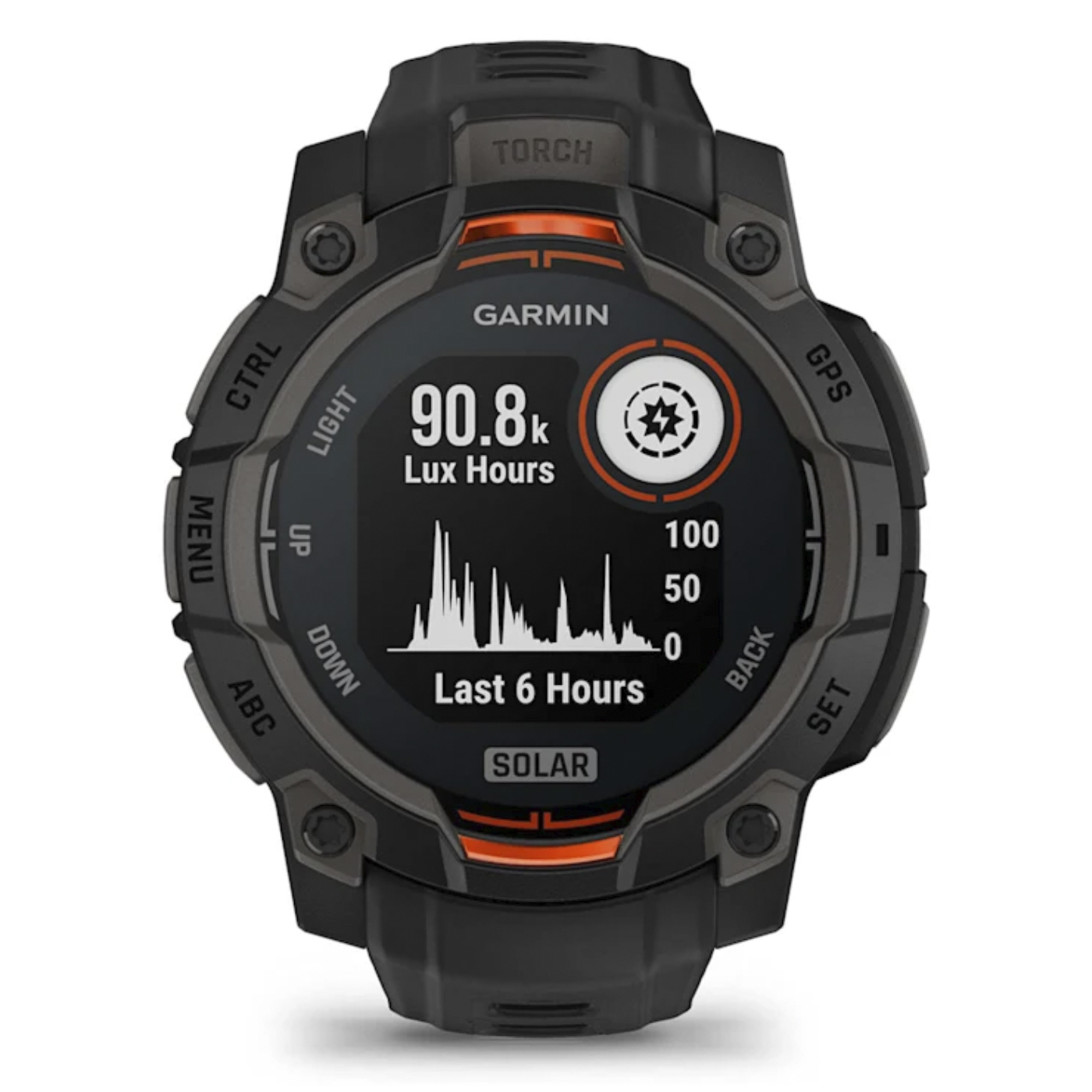 Умные часы Garmin Instinct 3 – 45 mm, Solar Black with black band (010-02934-00)