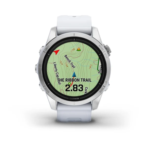 Умные часы Garmin epix Pro (Gen 2) – Standard Edition - 42 mm Silver with Whitestone Band (010-02802-01)