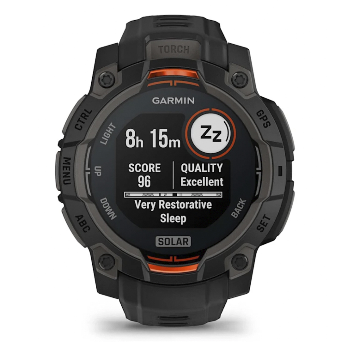 Умные часы Garmin Instinct 3 – 45 mm, Solar Black with black band (010-02934-00)