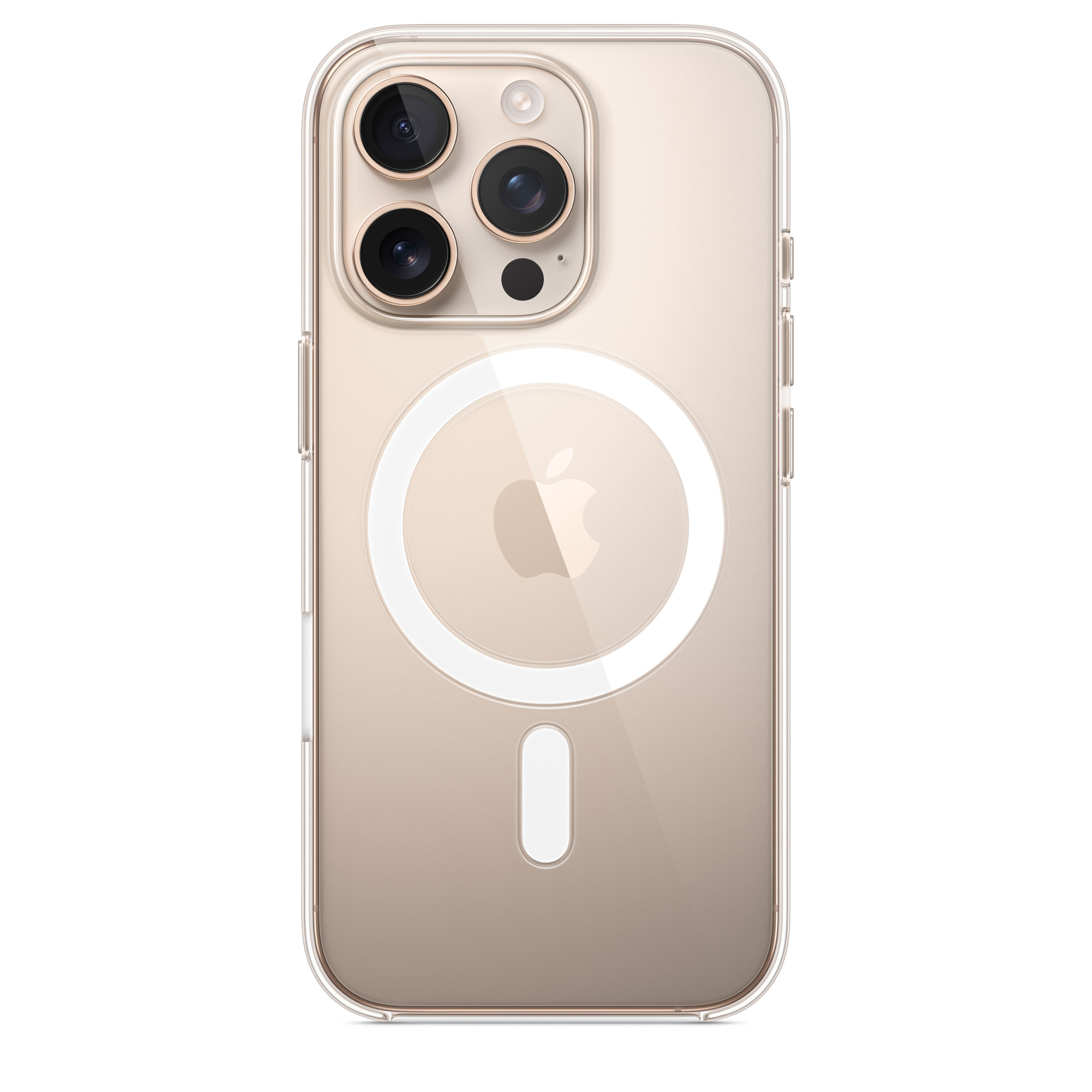Пластиковый чехол Naturally Clear Case with MagSafe для iPhone 16 Pro
